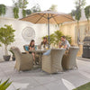 Willow Rattan with Beige Cushions
