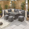 Ciara Left Hand Casual Dining Corner Sofa Set with Rising Table