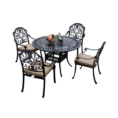 Cotswold 4 Seat Round Dining Set - 1.2m Round Table