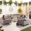 Infinity Outdoor Fabric Corner Sofa Set with 2 Armchairs